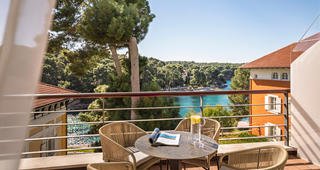 Cikat Bay Suite, pogled more, balkon