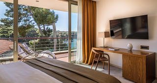 Cikat Bay Suite, pogled more, balkon