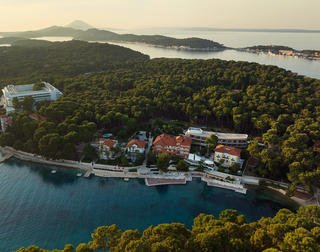 Private beach of the Boutique Hotel Alhambra on Lošinj Island