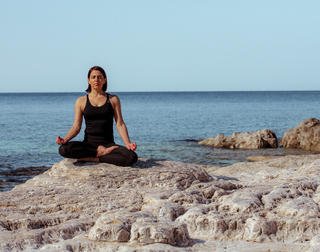 Yoga by the sea