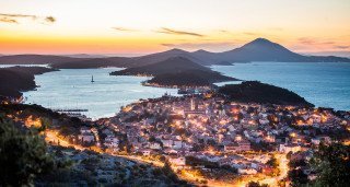 Mali Lošinj town panoramic view