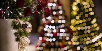 Christmas decoration Christmas decorations at hotel