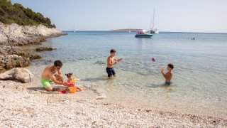 Family at the beach